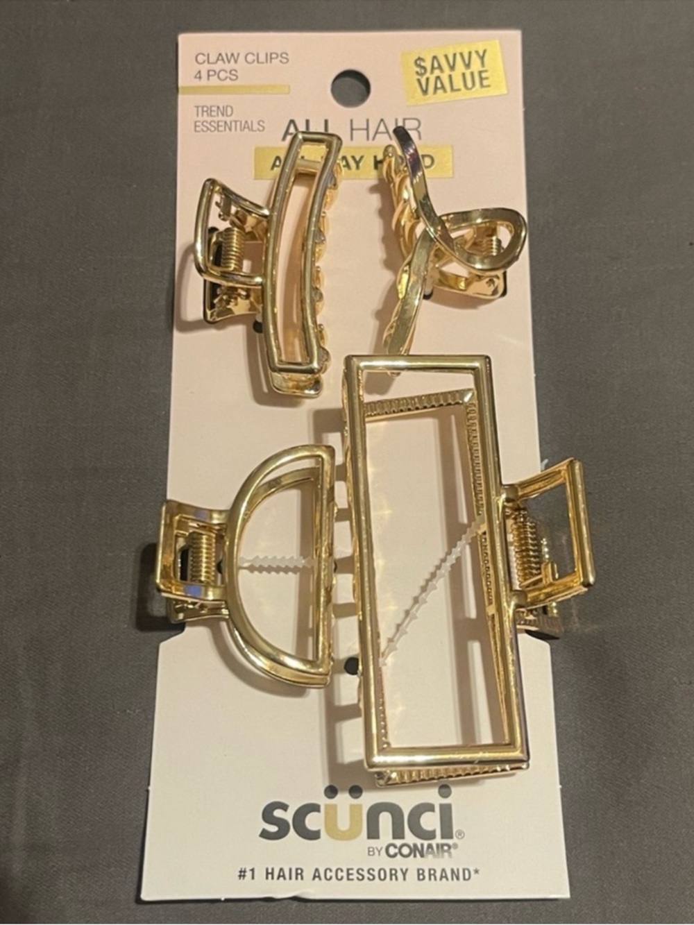 Scunci By Conair Hair Claw Clips